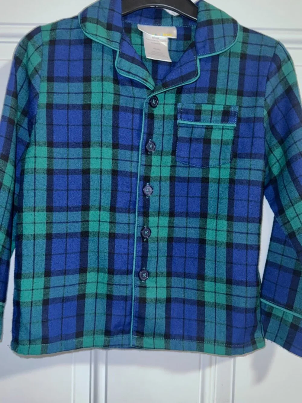 Saint Eve Kids Navy/blue Plaid Pajamas